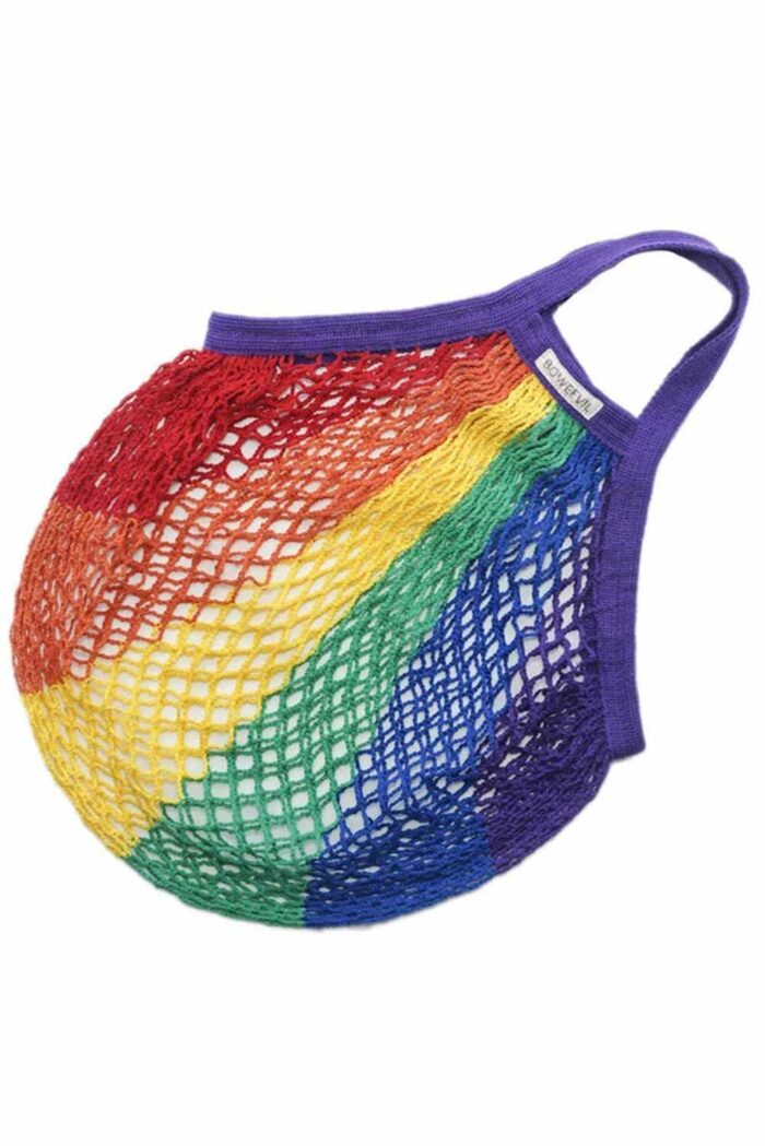 Regenboog nettasje van biokatoen