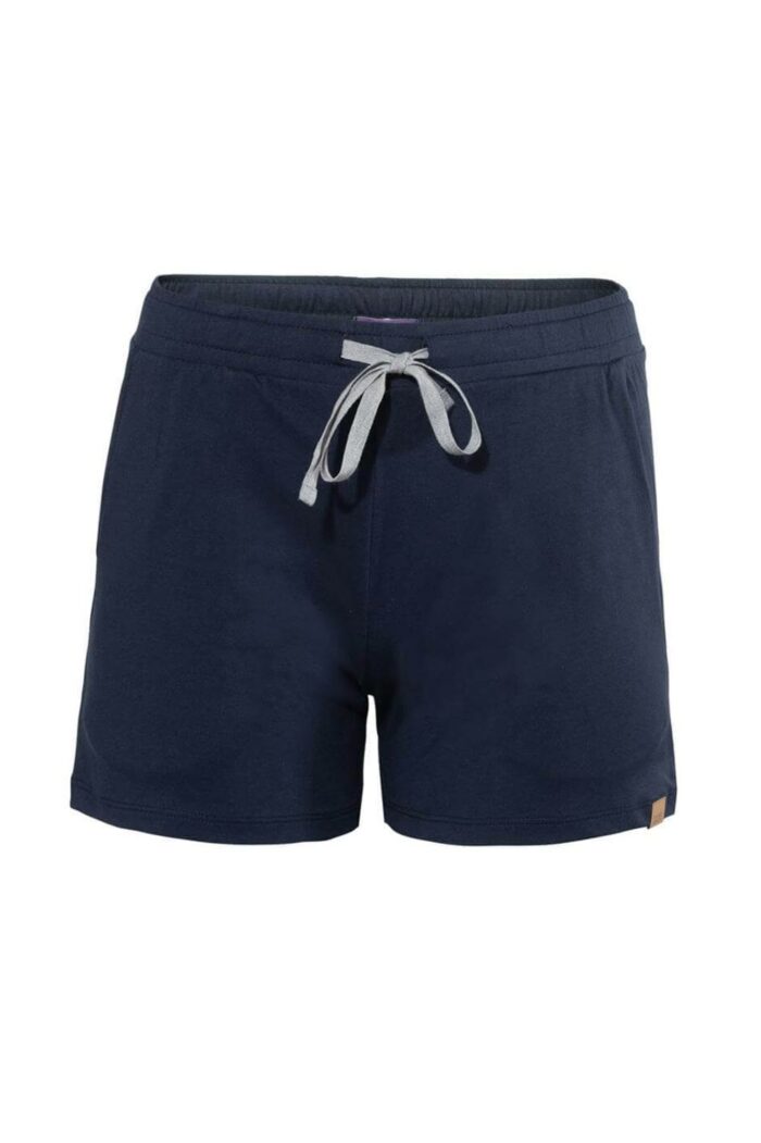 Effen pyjamashort donkerblauw