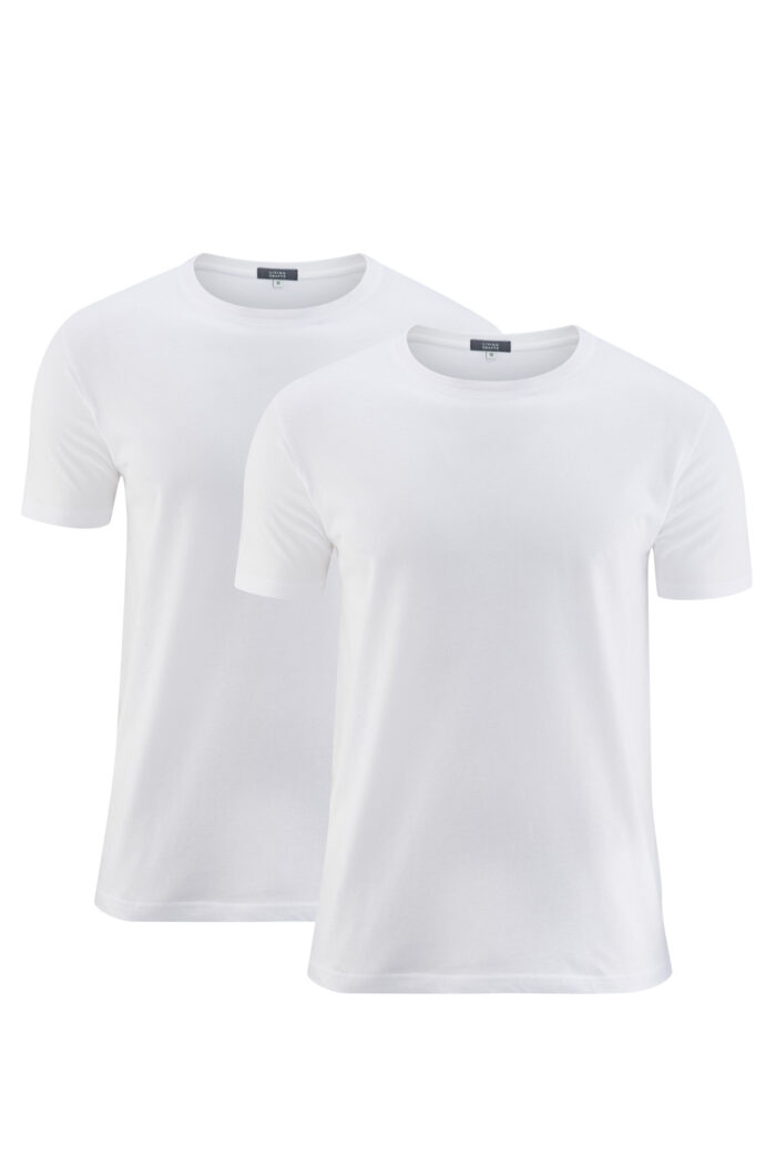 2-pack t-shirt ronde hals wit