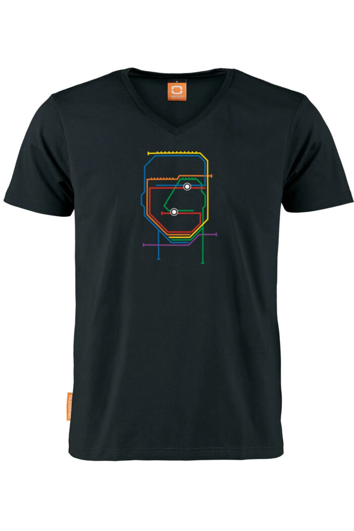 T-shirt v-hals Metroman