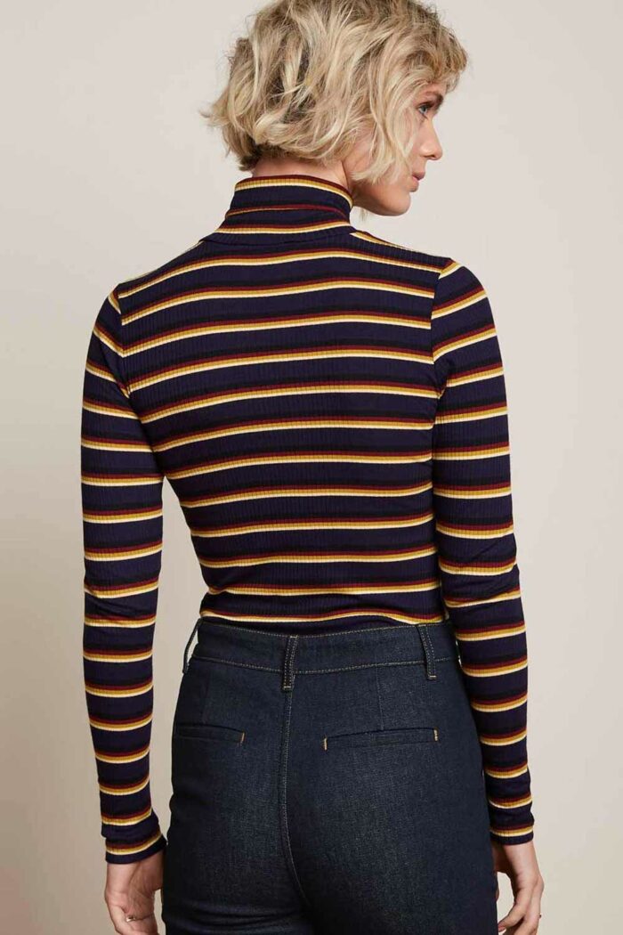 Colshirt rib gestreept - Afbeelding 3