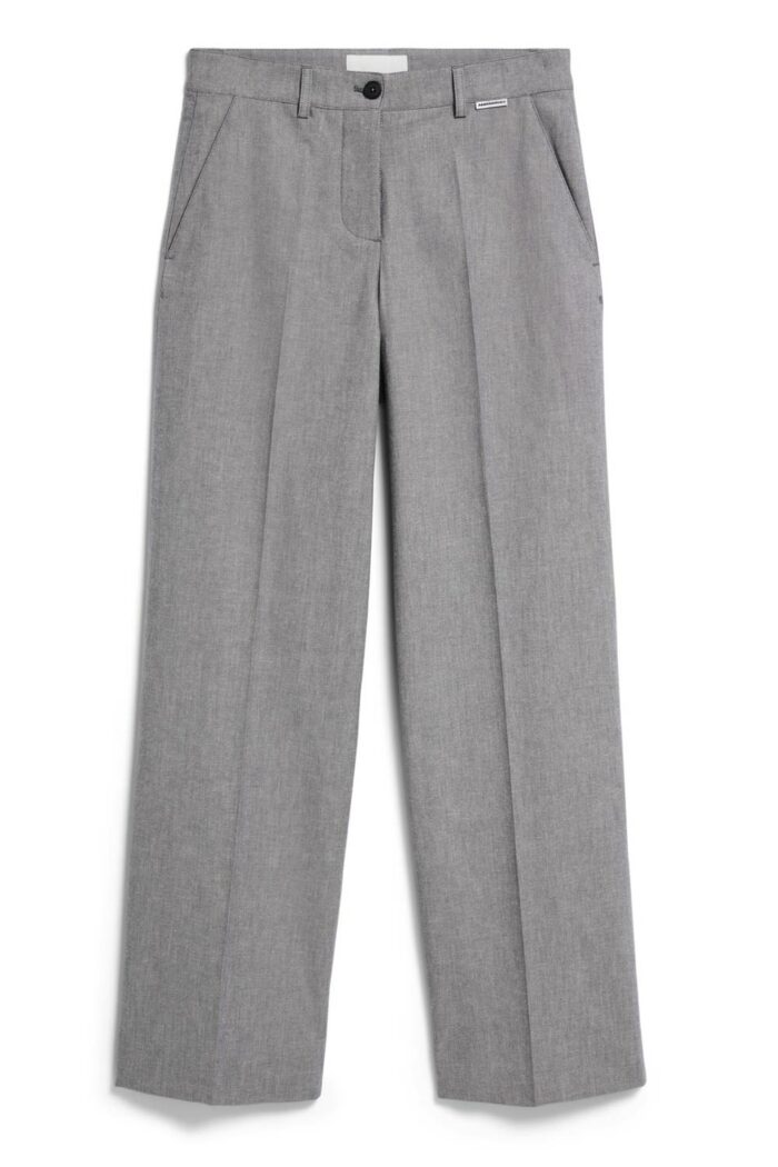 Pantalon visgraat biokatoen