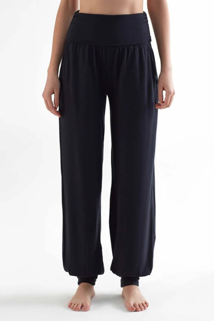 Yogabroek tencel  zwart