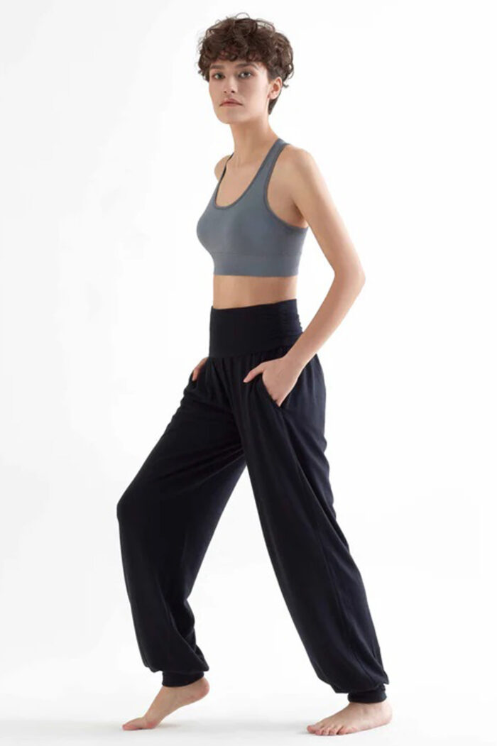 Yogabroek tencel  zwart - Afbeelding 2