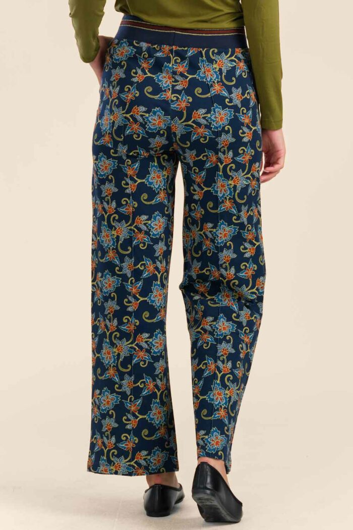 Broek sweat bloemenprint - Afbeelding 2