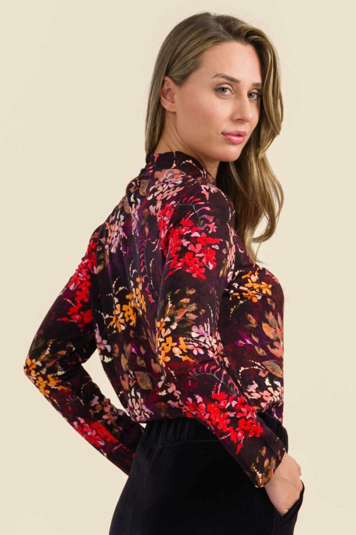 Shirt met boordje herfstprint - Afbeelding 3