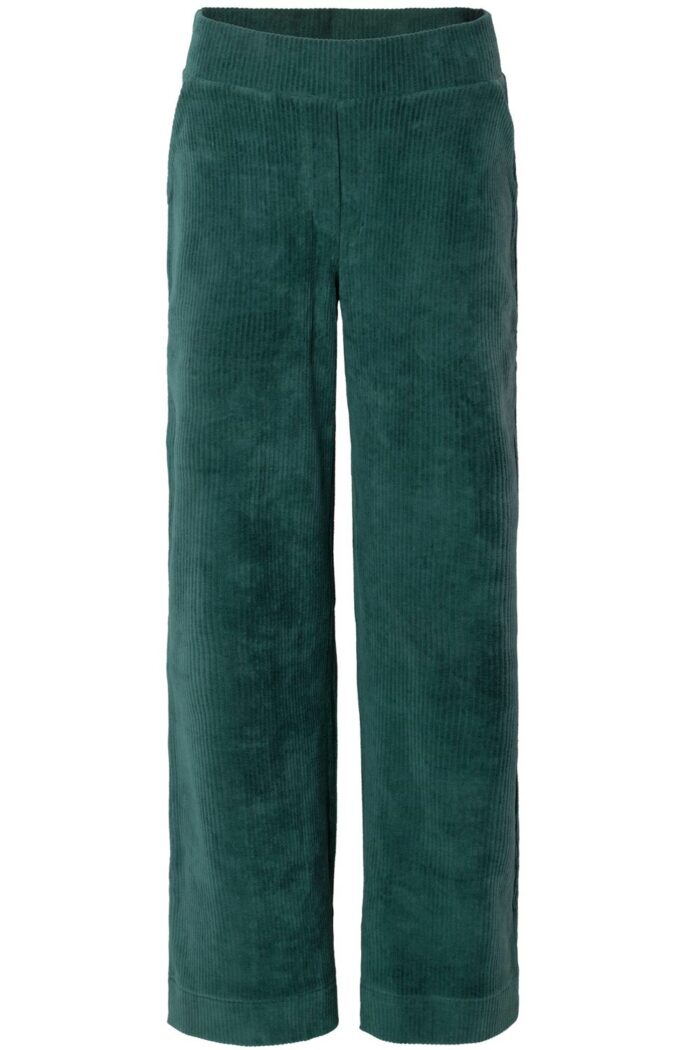 Velours broek donkergroen - Afbeelding 2