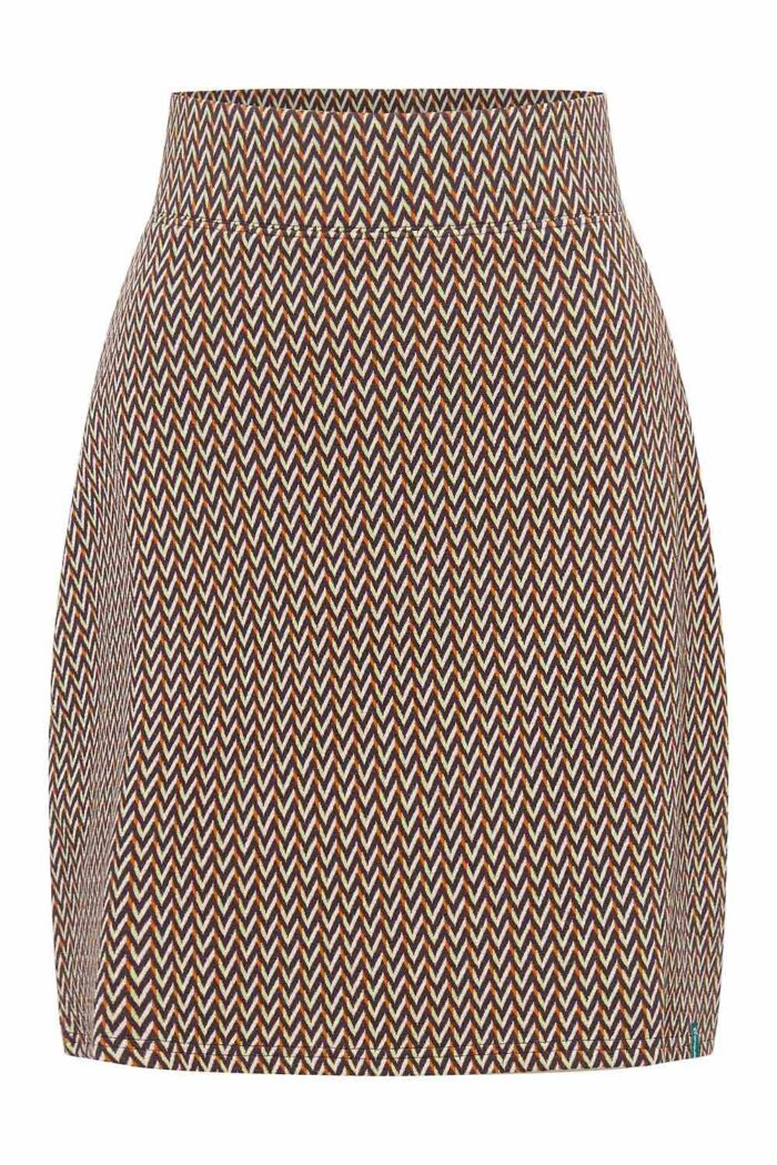 Jacquard rok retro look