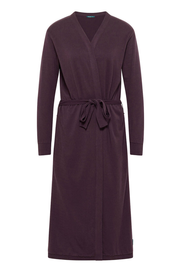 Lang vest aubergine