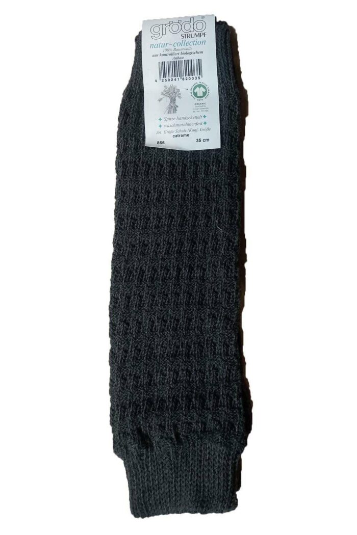 Beenwarmer biokatoen zwart