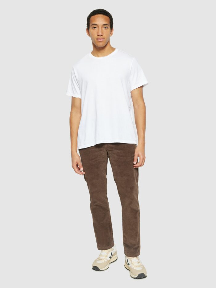 Chinobroek biokatoen rib bruin - Afbeelding 3