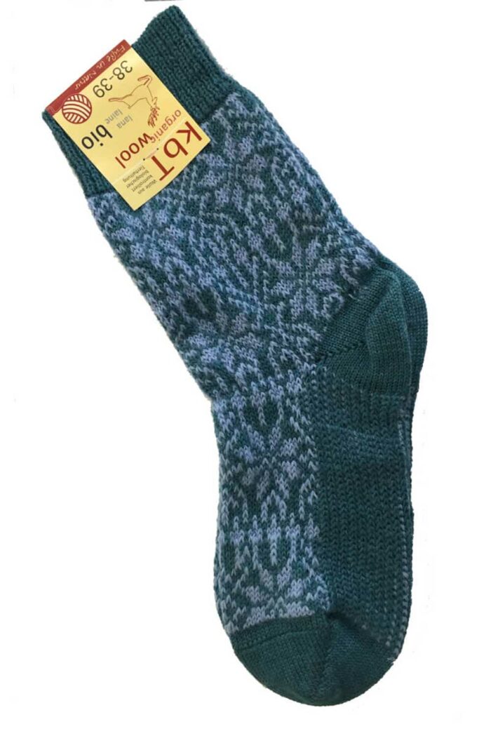 Noorse wollen sokken blauw