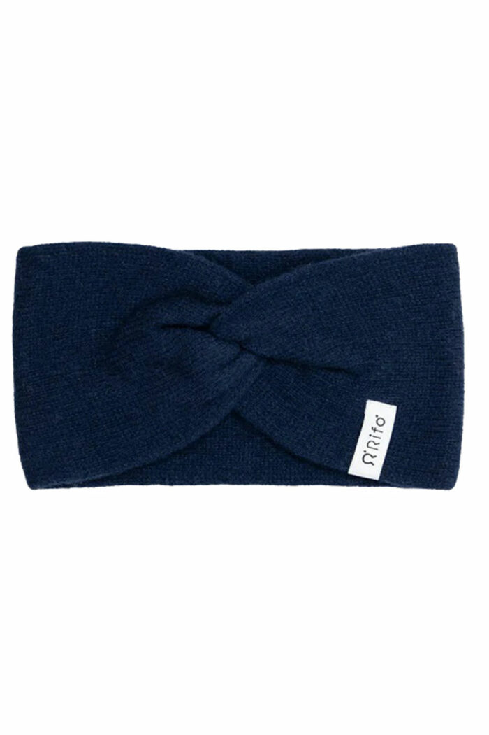 Hoofdband van gerecycled kasjmier donkerblauw - Afbeelding 2