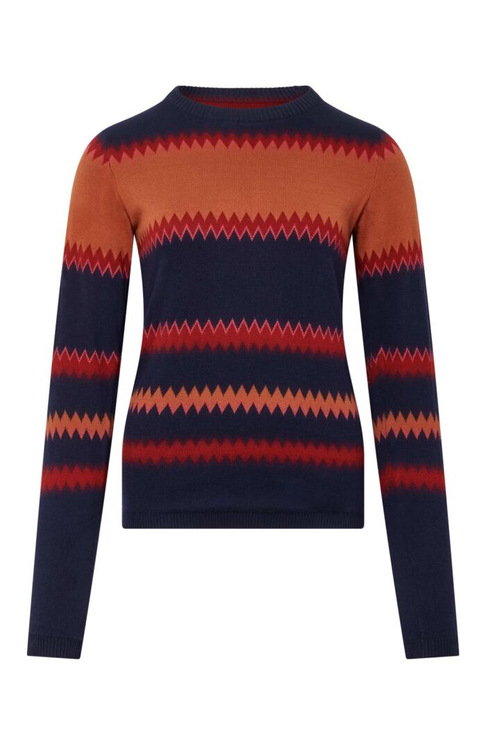 Dunne trui zigzag