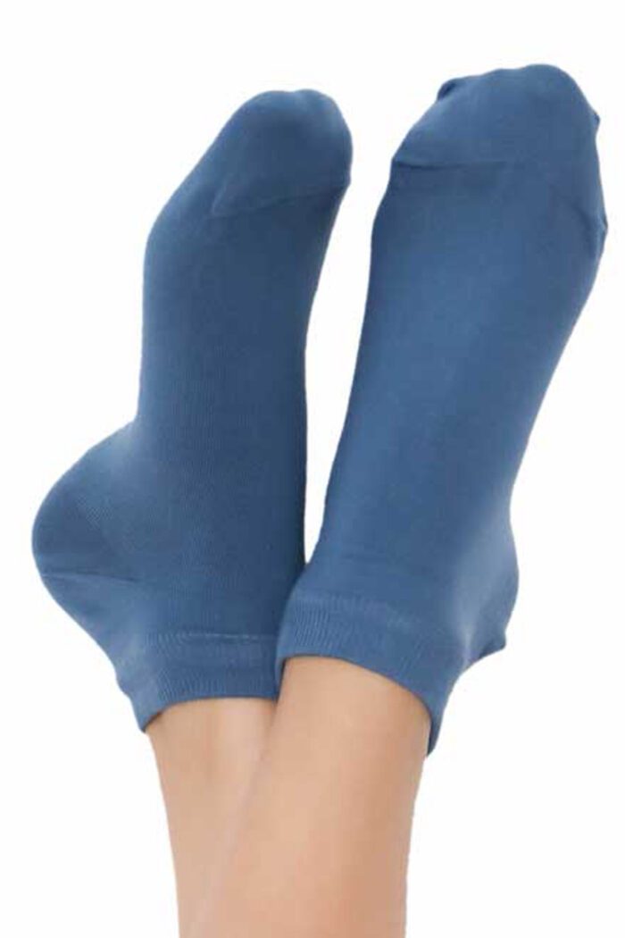 Sneakersokken jeansblauw