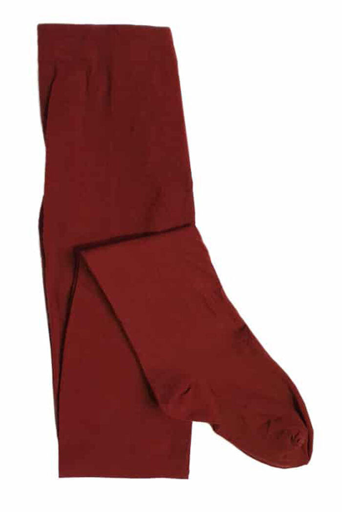 Panty biokatoen donkerrood