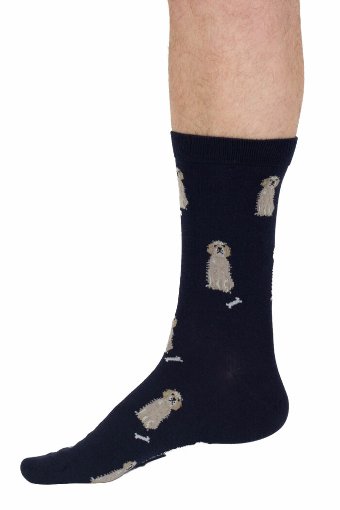 Sokken bamboe navy golden retriever