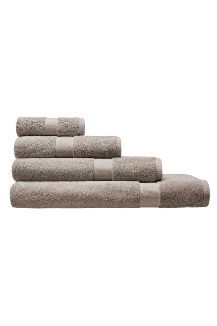 Badtextiel biokatoen beige-linnen