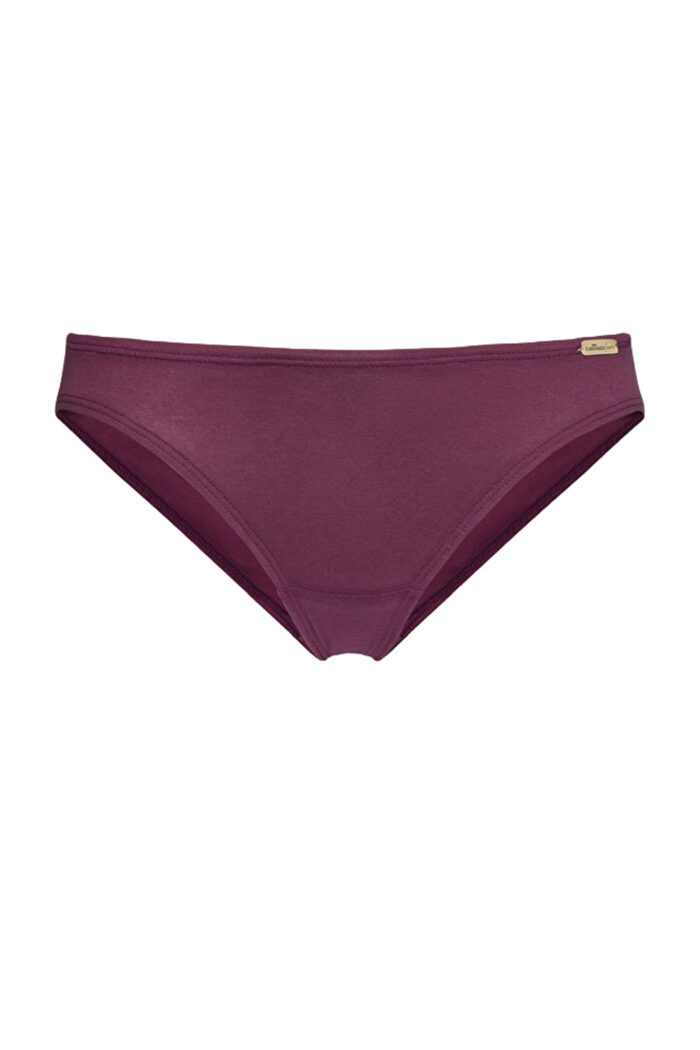 Jazzpants/bikinislip biokatoen bordeaux - Afbeelding 2