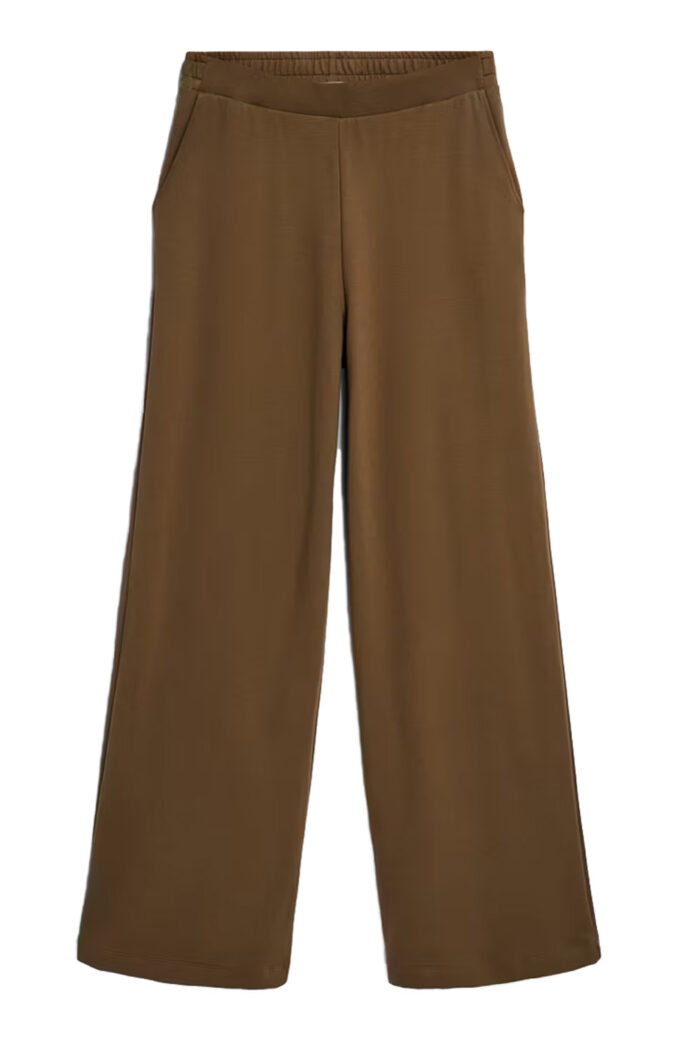 Groene broek wijde pijp
