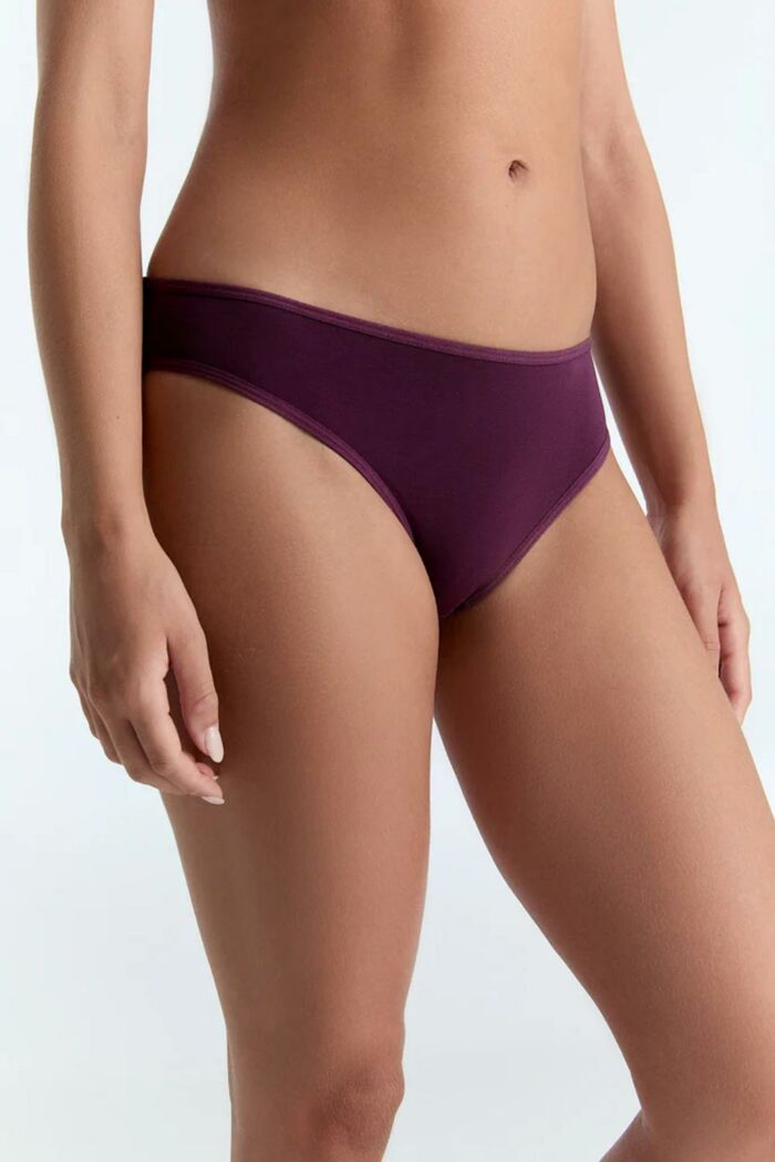 Dames bikinislip aubergine