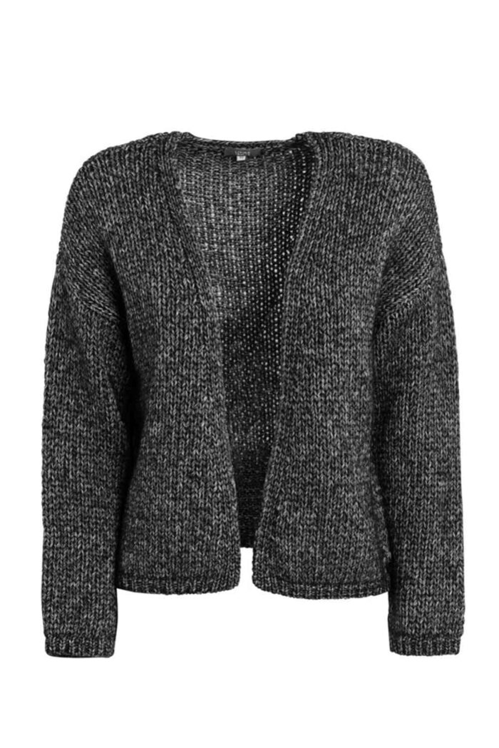 Zwart-wit openvallend vest