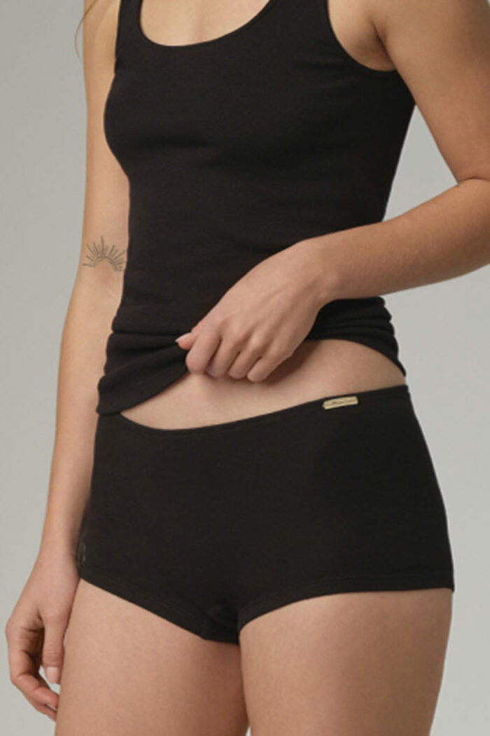 Hipster 100% biokatoen zwart - Afbeelding 2