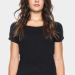 Mouwloos zwart T-shirt - Afbeelding 2