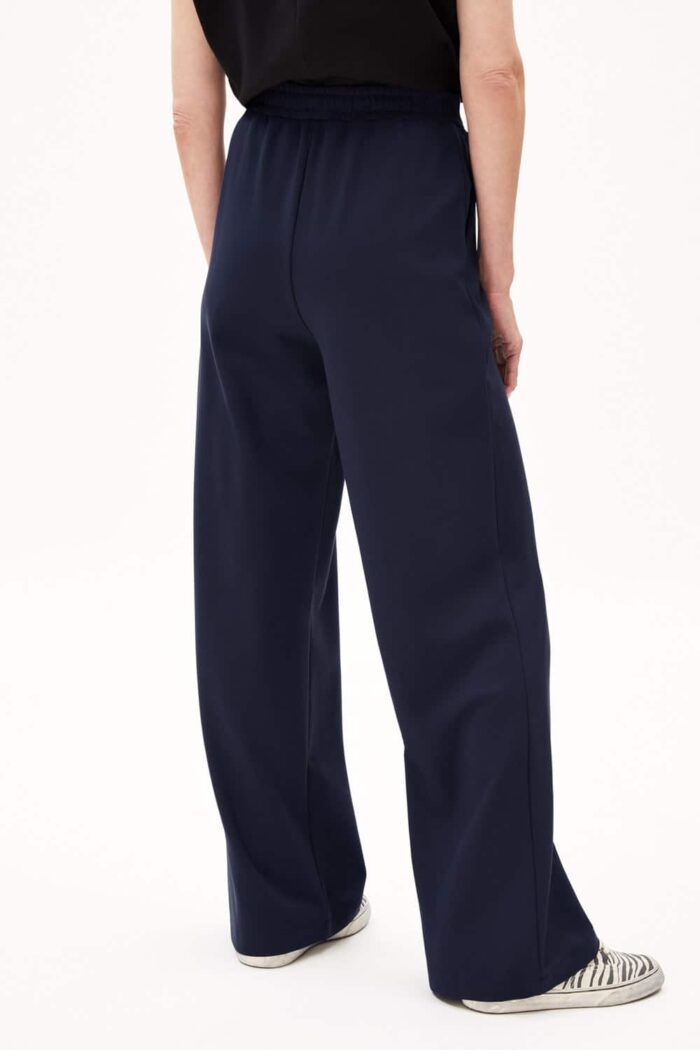 Donkerblauwe broek wijde pijp - Afbeelding 3