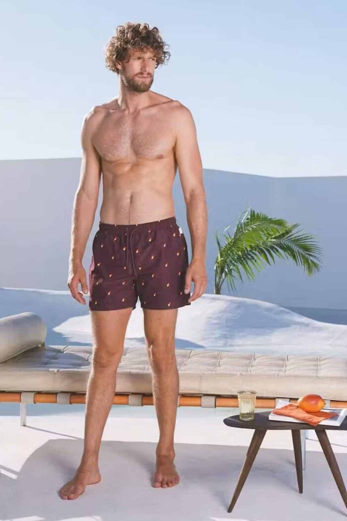 Zwemshort Raket bordeauxrood - Afbeelding 3