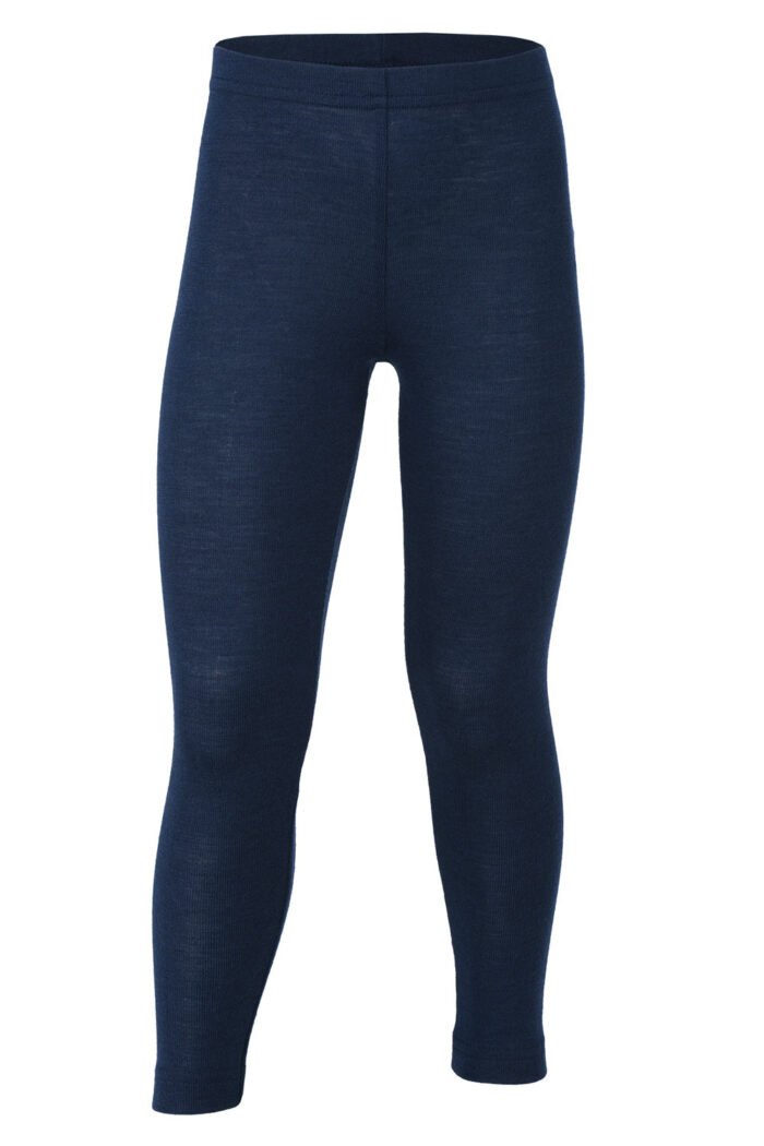 Wolzijden kinderlegging donkerblauw