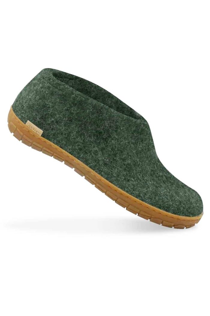 Wollen slof schoen - rubber zool - goen