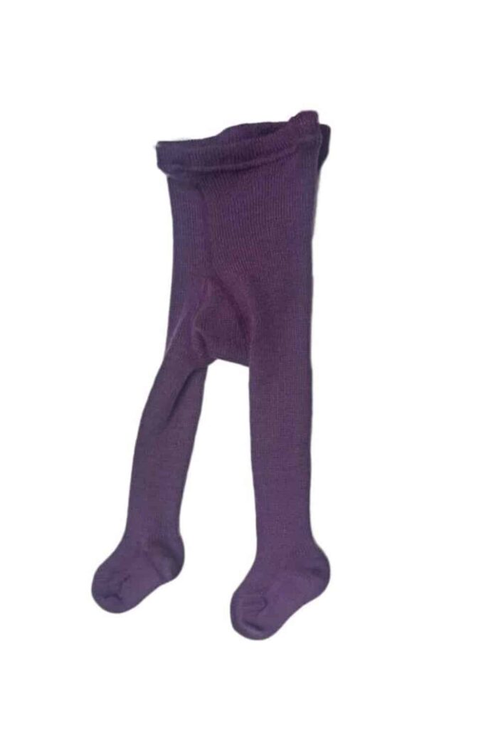 Babymaillot paars 100% wol