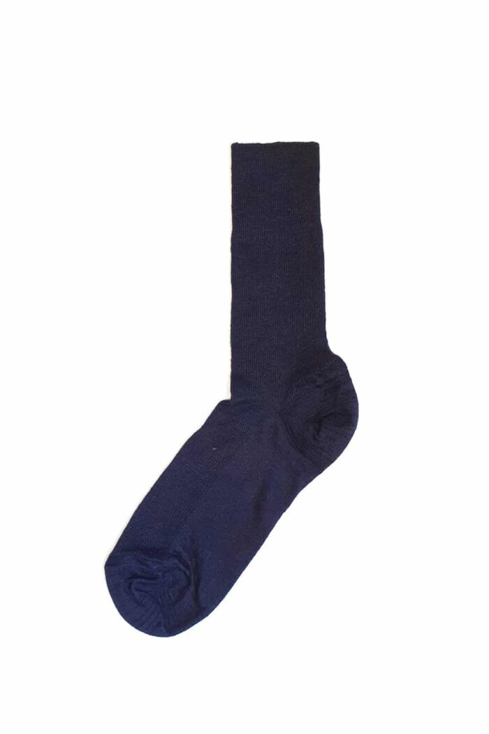 Sokken bamboe-katoen dun donkerblauw