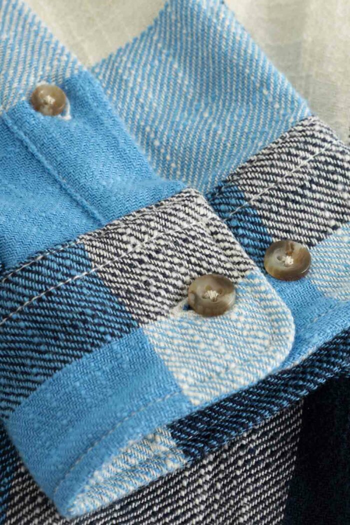 Blauw geruit overhemd - Afbeelding 4