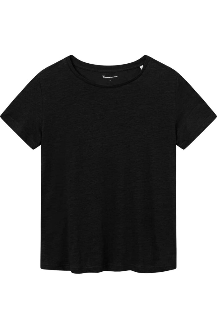 Linnen dames t-shirt zwart