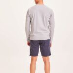Korte broek donkerblauw biokatoen met stretch - Afbeelding 2