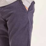 Korte broek donkerblauw biokatoen met stretch - Afbeelding 3