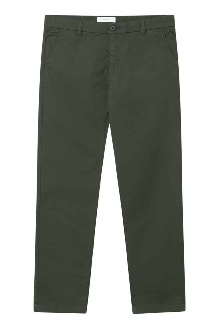Zomerbroek chino poplin donkergroen
