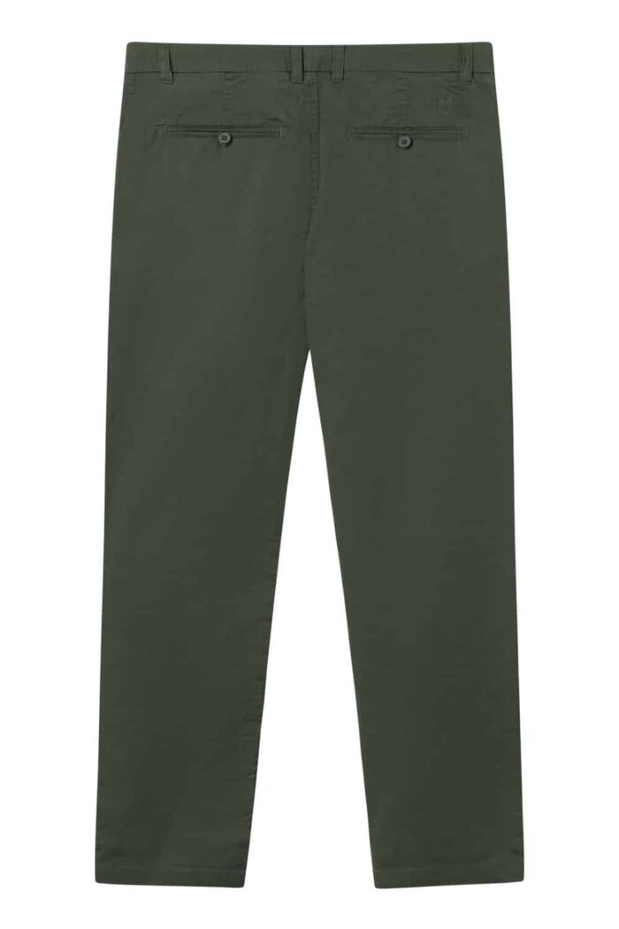Zomerbroek chino poplin donkergroen - Afbeelding 3