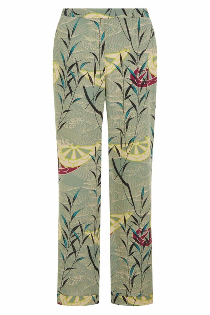 Dunne zomerbroek bloemenprint