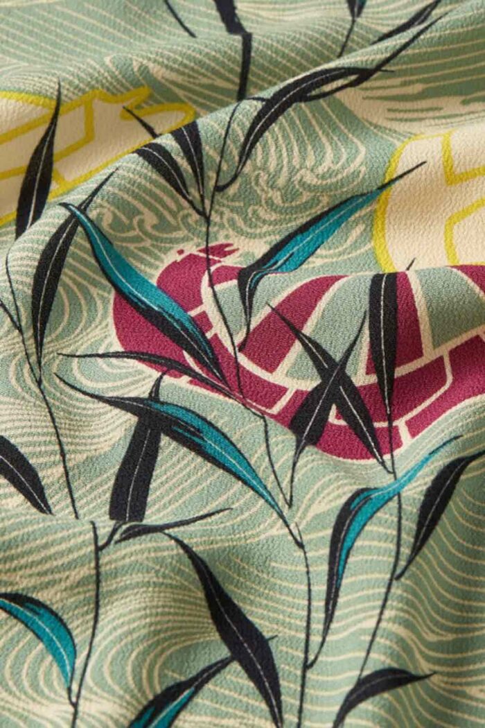 Dunne zomerbroek bloemenprint - Afbeelding 4