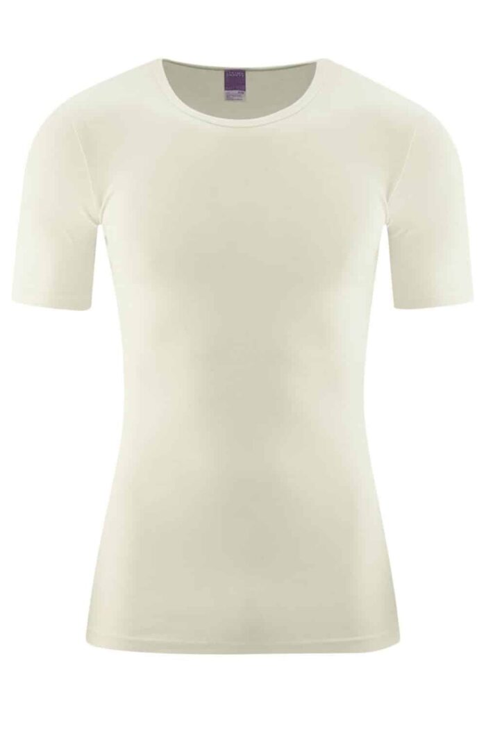 Korte mouwen T-shirt 100% biokatoen natuur