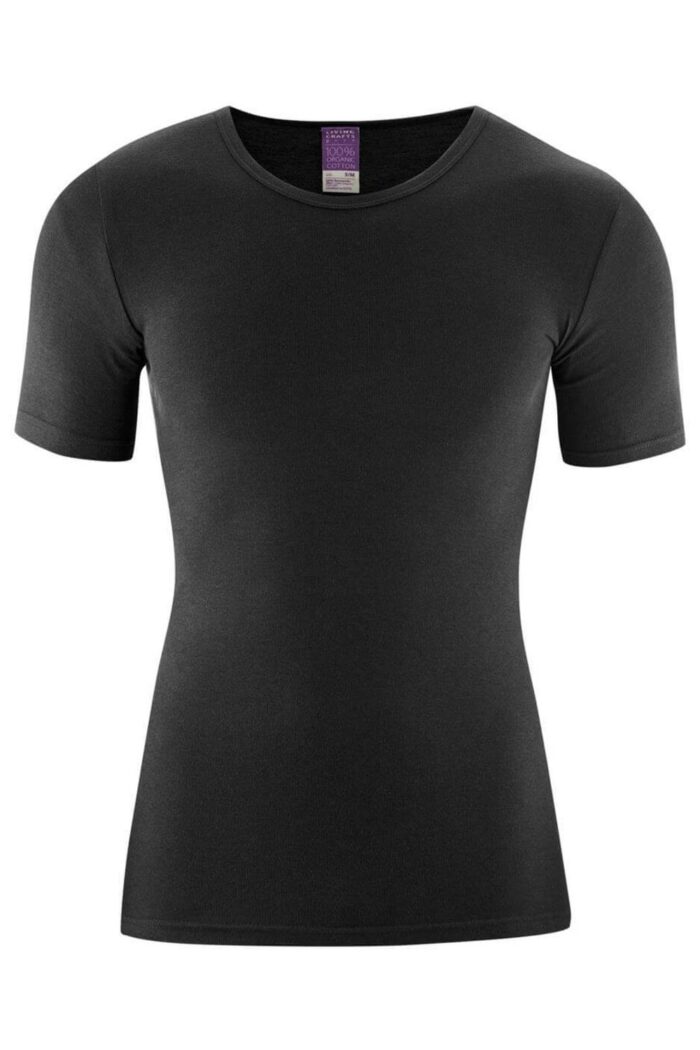 Korte mouwen T-shirt 100% biokatoen zwart