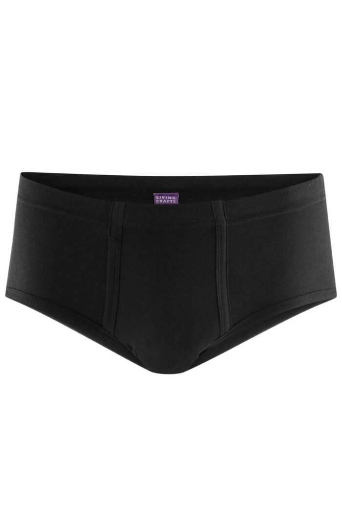 Slip met gulp 100% katoen zwart