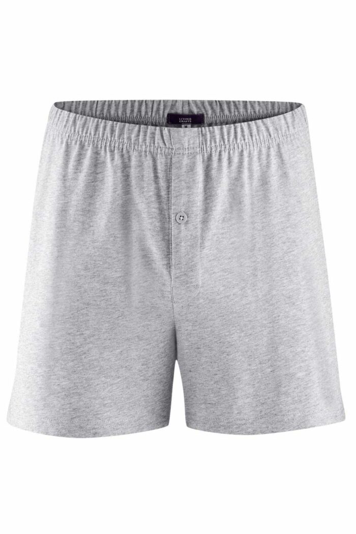 Boxershort los 100% katoen lichtgrijs