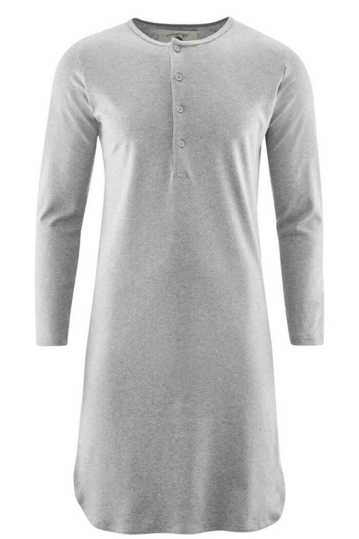 Nachthemd unisex grijs melange