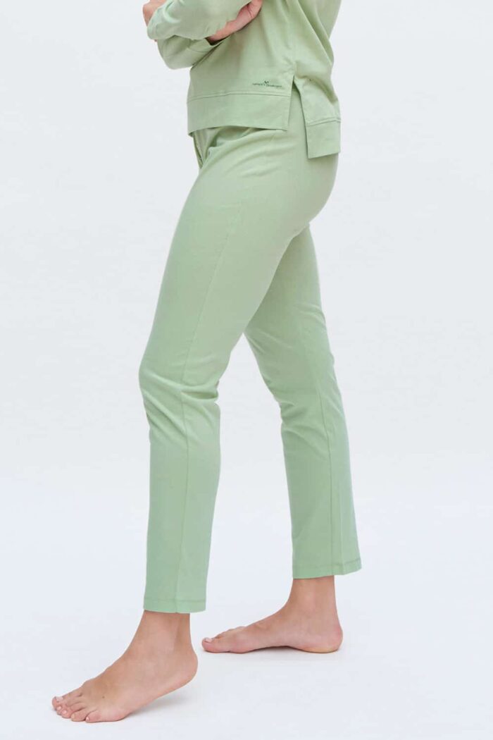 Dunne pyjamabroek lichtgroen - Afbeelding 2