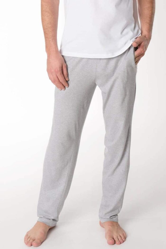 Broek dunne tricot unisex grijs - Afbeelding 2