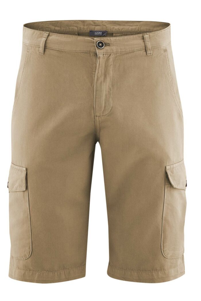Heren bermuda beige